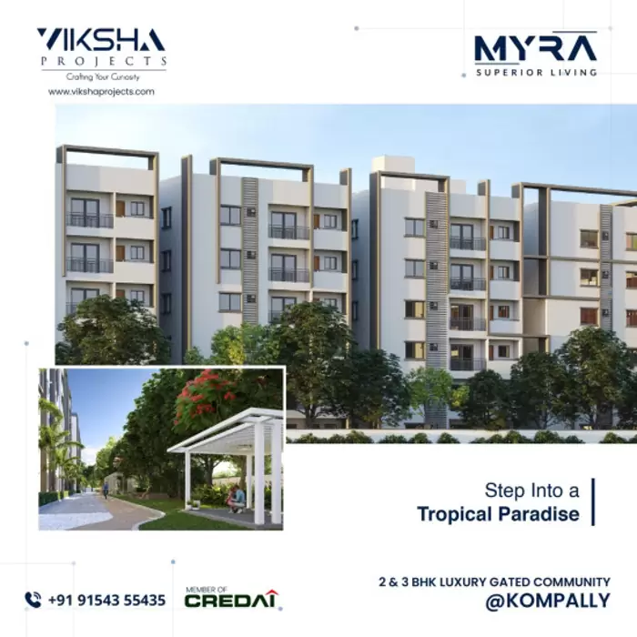 ₹ 4.999 New apartments for sale in Kompally