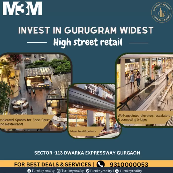 ₹ 1.200.000 M3m paragon 57 the best place for your all needs