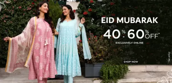 ₹ 349 Eid Mubarak 40%-60% OFF Exclusively Online