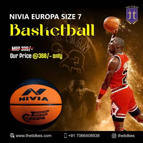 Rs 368 Buy nivia europa size 7 basketball online in india