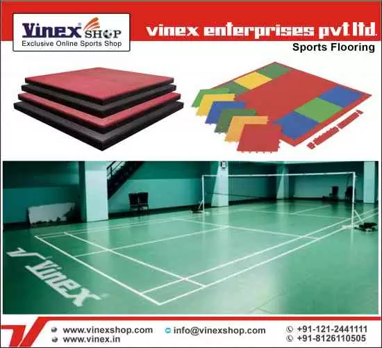 Sports flooring, badminton flooring, rubber tiles