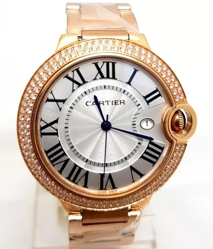 ₹ 7.999 Cartier Ballon Bleu De Diamond Mens Watch (1)